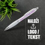 Plastični kemični svinčnik Wumpy z gumijastim oprijemom in modrim polnilom