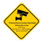 Nalepka ''Video nadzor''