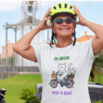 Majica ''Go Green ride a Bike''