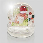 Snežna krogla z bleščicami s personaliziranim tiskom