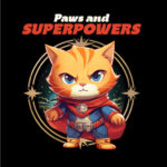 Otroška majica s kratkimi rokavi Paws and Superpower